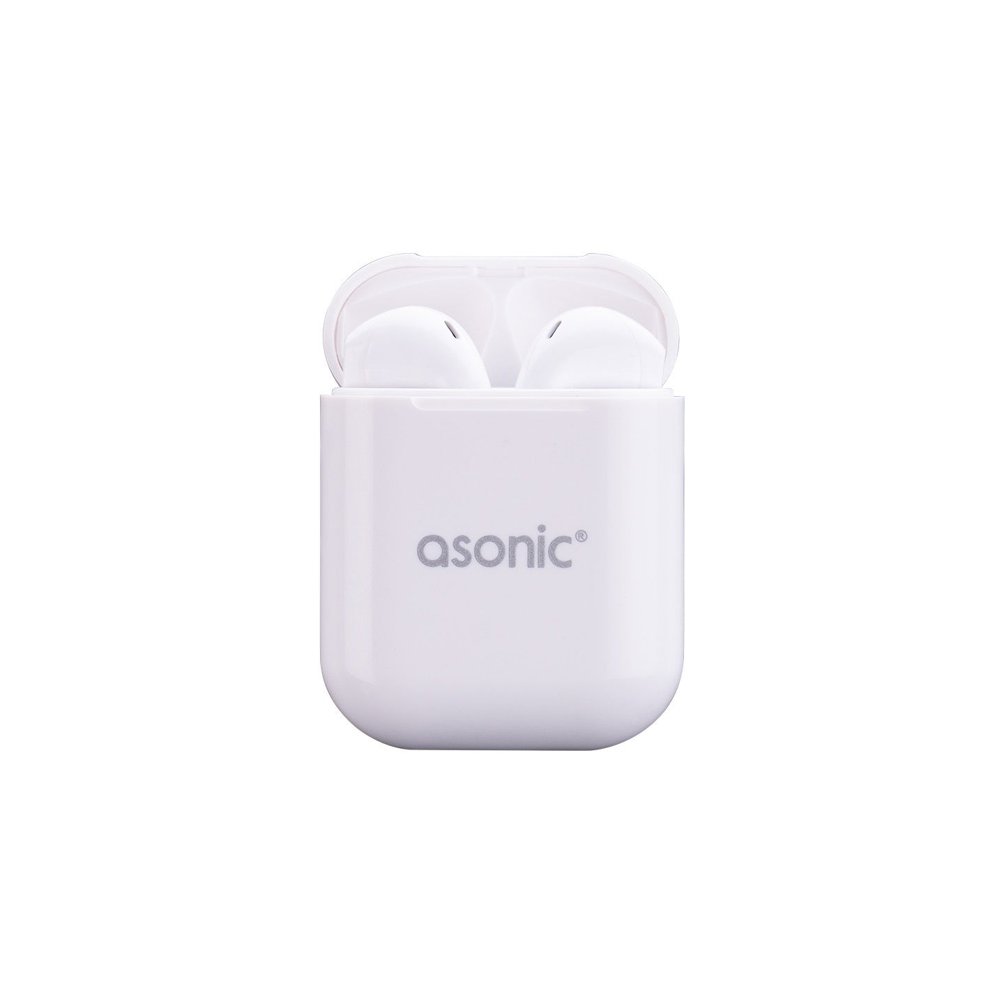 Asonic AS-TWS130 Beyaz Mobil Telefon Uyumlu Bluetooth TWS AirPods Mikrofonlu Kulaklık - 1