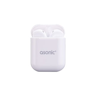 Asonic AS-TWS130 Beyaz Mobil Telefon Uyumlu Bluetooth TWS AirPods Mikrofonlu Kulaklık - Asonic