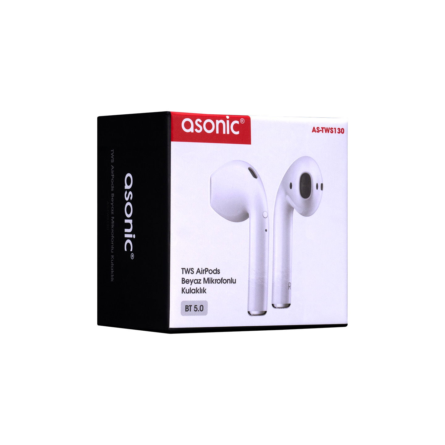 Asonic AS-TWS130 Beyaz Mobil Telefon Uyumlu Bluetooth TWS AirPods Mikrofonlu Kulaklık - 4