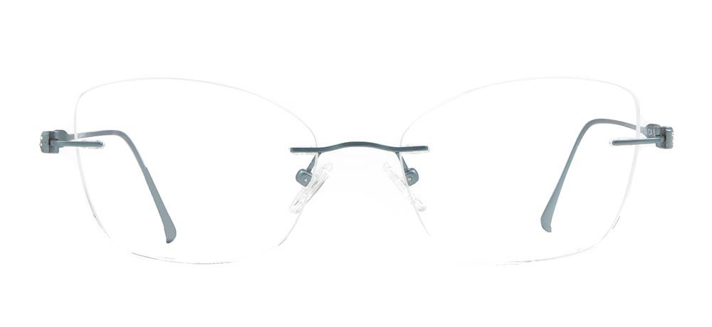 BENELITE BNLTE 1764-C4 Optik Genç,Yetişkin Kadın Çekik Çerçevesiz Titanyum - 1