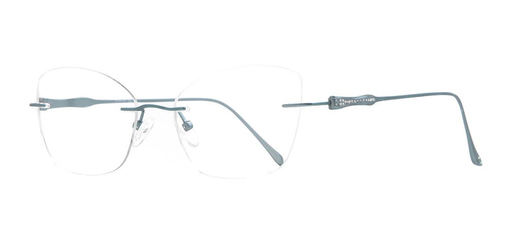 BENELITE BNLTE 1764-C4 Optik Genç,Yetişkin Kadın Çekik Çerçevesiz Titanyum - 2