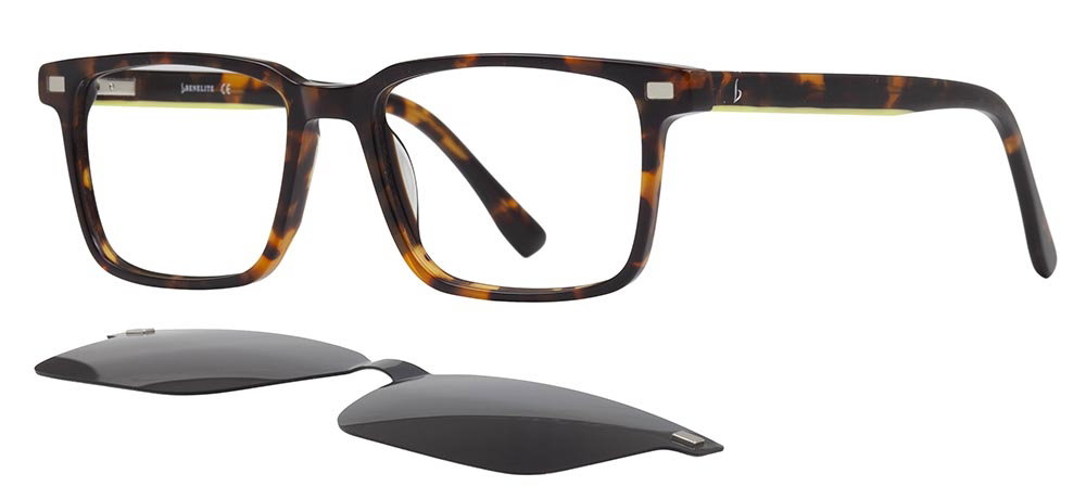 BENELITE BNLTE 1800-C2 Clipon, Optik Genç,Yetişkin Erkek,Kadın,Unisex Köşeli Çerçeveli Asetat - 2