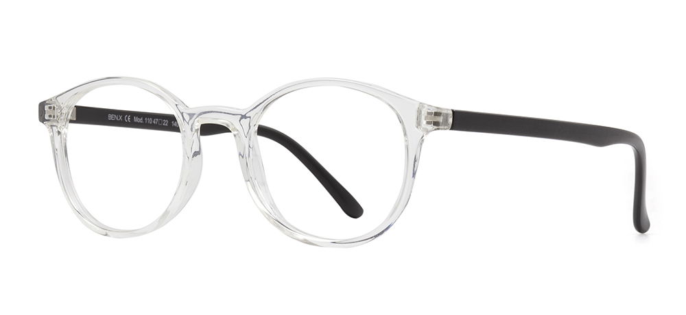 BENX CLASSIC BXGRL110-0106 Optik Genç Erkek,Kadın,Unisex Oval Çerçeveli Grilamid (TR90) - 2