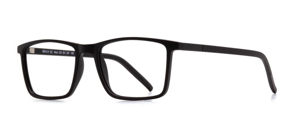 BENX CLASSIC BXGRL123-M06 Optik Genç,Yetişkin Erkek Köşeli Çerçeveli Grilamid (TR90) - 2