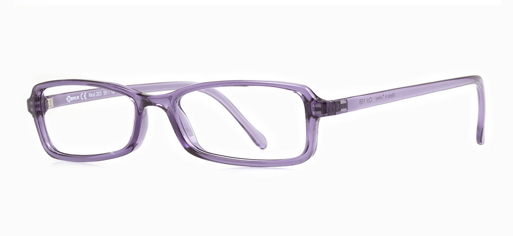 BENX CLASSIC BXGRL203-158 Optik Genç,Yetişkin Kadın Köşeli Çerçeveli Grilamid (TR90) - 2