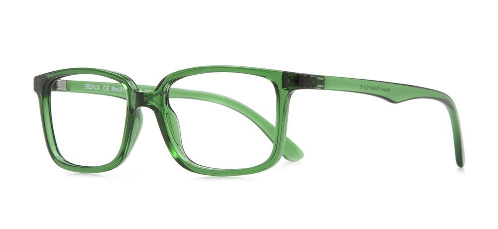 BENX CLASSIC BXGRL518-16 Optik Çocuk Erkek,Kadın,Unisex Köşeli Çerçeveli Grilamid (TR90) - 2
