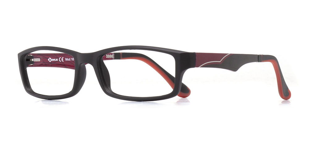 BENX CLASSIC BXTR90 181-M06 Optik Genç,Yetişkin Erkek,Kadın,Unisex Köşeli Çerçeveli Grilamid (TR90) - 2