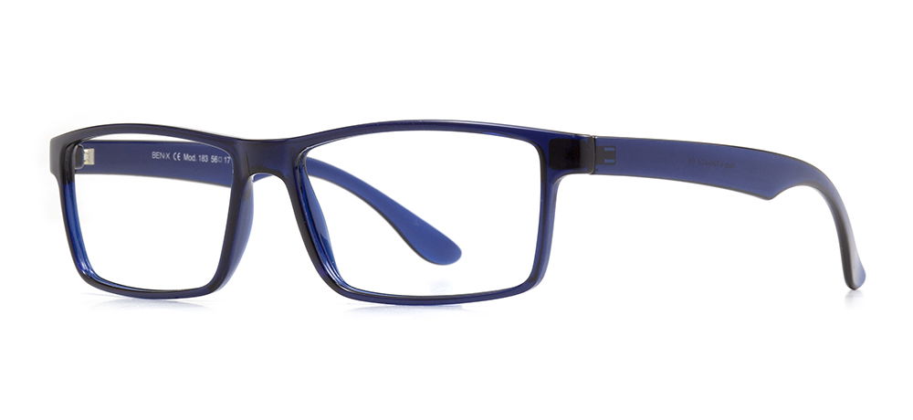 BENX CLASSIC BXTR90 183-118 Optik Yetişkin Erkek Köşeli Çerçeveli Grilamid (TR90) - 2