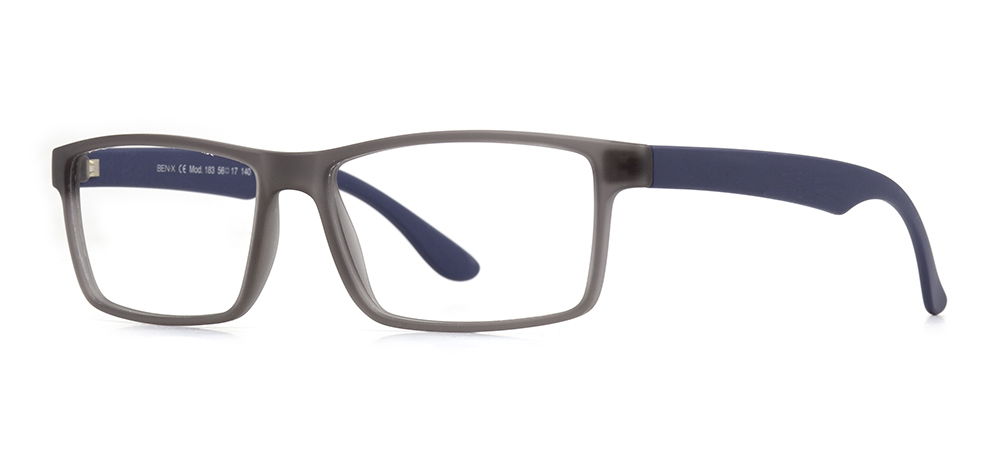 BENX CLASSIC BXTR90 183-M05120 Optik Yetişkin Erkek Köşeli Çerçeveli Grilamid (TR90) - 2