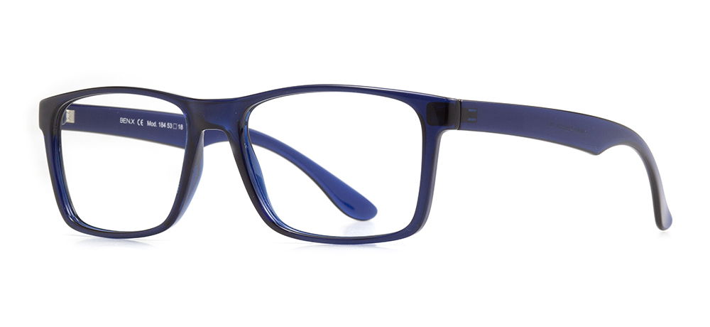 BENX CLASSIC BXTR90 184-118 Optik Yetişkin Erkek Köşeli Çerçeveli Grilamid (TR90) - 2