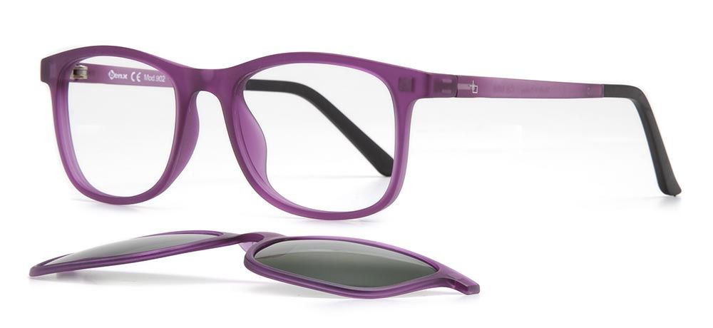 BENX CLIP ON BXTR90 902-M68 Optik,Güneş Çocuk Erkek Köşeli Çerçeveli Ultem - 2