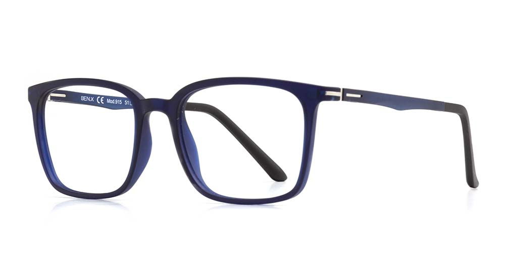 BENX CLIP ON BXTR90 915-M118 Optik,Güneş Genç,Yetişkin Erkek Köşeli Çerçeveli Ultem - 2