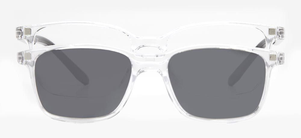 BENX CLIP ON BXTR90 916-0106 Optik,Güneş Çocuk Erkek,Kadın,Unisex Köşeli Çerçeveli Grilamid (TR90) - 1