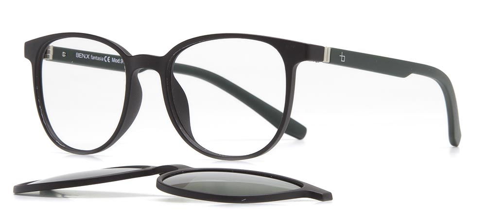 BENX CLIP ON BXTR90 917-M06116 Optik,Güneş Çocuk Erkek,Kadın,Unisex Oval Çerçeveli Grilamid (TR90) - 2