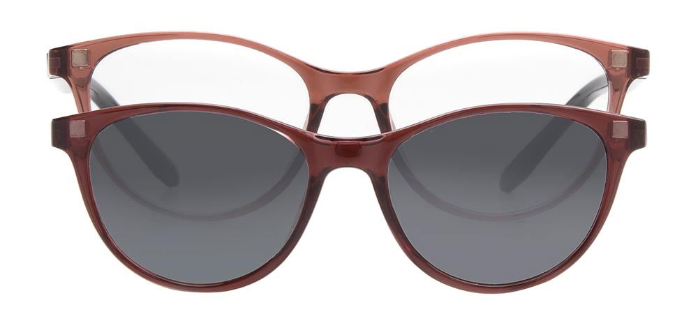 BENX CLIP ON BXTR90 918-14506 Optik,Güneş Çocuk Kadın Oval Çerçeveli Grilamid (TR90) - 1