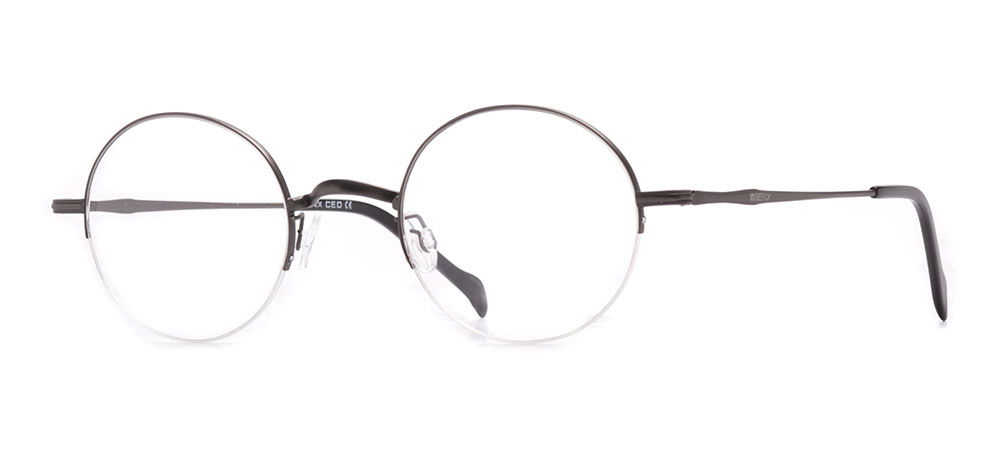 BENX CEO BXCEO 10103-C01 Optik Genç,Yetişkin Erkek,Kadın,Unisex Yuvarlak Yarım Çerçeveli Titanyum - 2