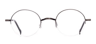 BENX CEO BXCEO 10103-C02 Optik Genç,Yetişkin Erkek,Kadın,Unisex Yuvarlak Yarım Çerçeveli Titanyum - BENX CEO