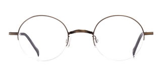 BENX CEO BXCEO 10103-C04 Optik Genç,Yetişkin Erkek,Kadın,Unisex Yuvarlak Yarım Çerçeveli Titanyum 