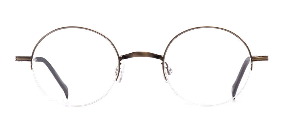 BENX CEO BXCEO 10103-C04 Optik Genç,Yetişkin Erkek,Kadın,Unisex Yuvarlak Yarım Çerçeveli Titanyum - 1