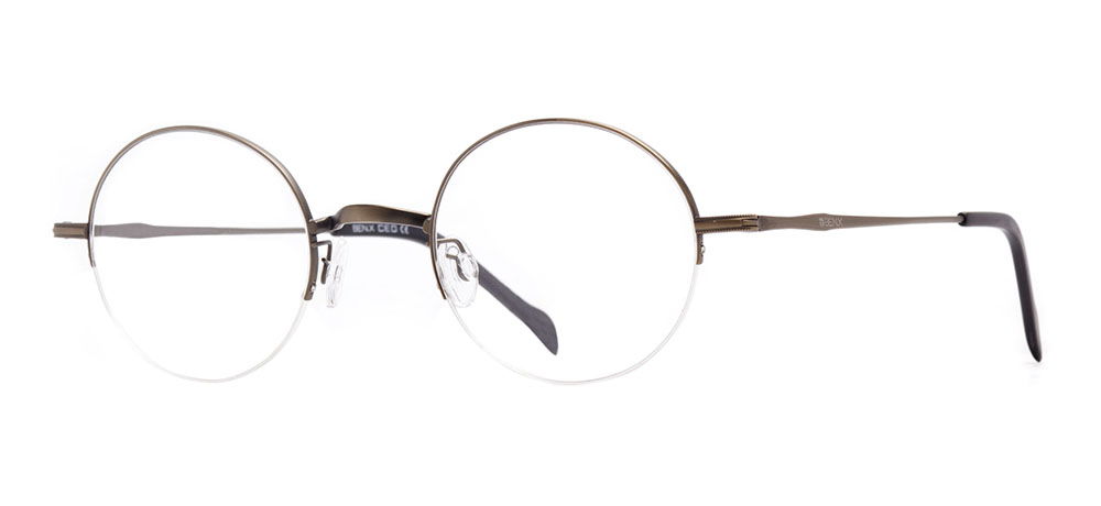 BENX CEO BXCEO 10103-C04 Optik Genç,Yetişkin Erkek,Kadın,Unisex Yuvarlak Yarım Çerçeveli Titanyum - 2