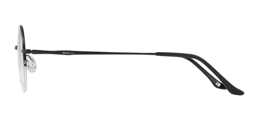 BENX CEO BXCEO 10103-C05 Optik Genç,Yetişkin Erkek,Kadın,Unisex Yuvarlak Yarım Çerçeveli Titanyum - 3