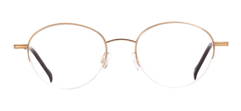 BENX CEO BXCEO 10105-C01 Optik Genç Erkek,Kadın,Unisex Oval Yarım Çerçeveli Titanyum - 1