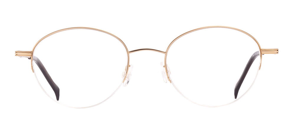 BENX CEO BXCEO 10105-C03 Optik Genç Erkek,Kadın,Unisex Oval Yarım Çerçeveli Titanyum - 1