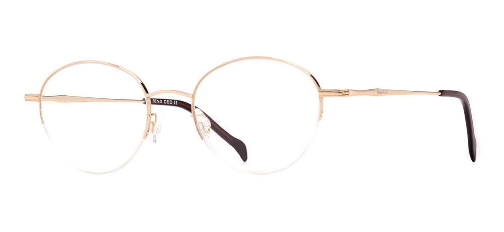 BENX CEO BXCEO 10105-C03 Optik Genç Erkek,Kadın,Unisex Oval Yarım Çerçeveli Titanyum - 2