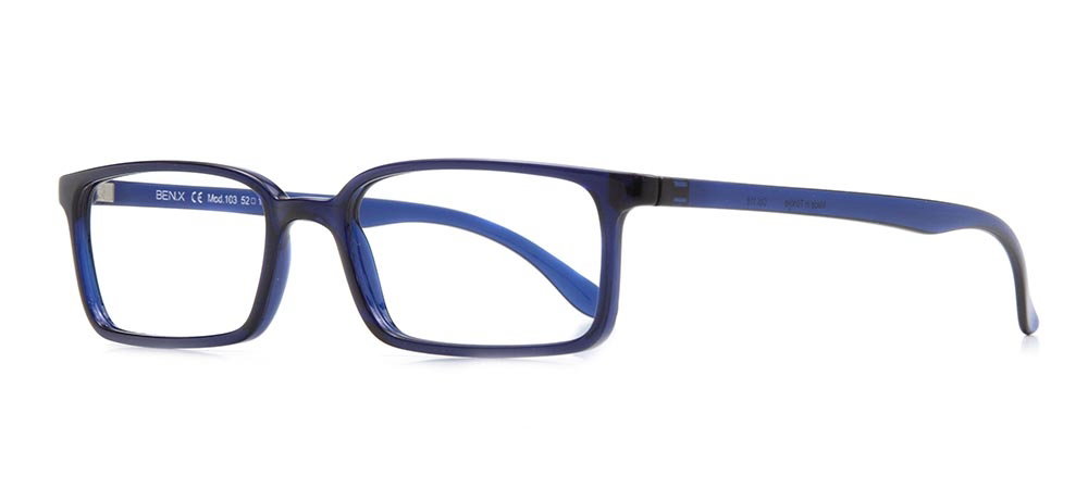 BENX CLASSIC BXGRL103-118 Optik Genç,Yetişkin Erkek Köşeli Çerçeveli Grilamid TR90 - 2