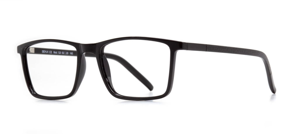 BENX CLASSIC BXGRL123-06 Optik Genç,Yetişkin Erkek Köşeli Çerçeveli Grilamid TR90 - 2
