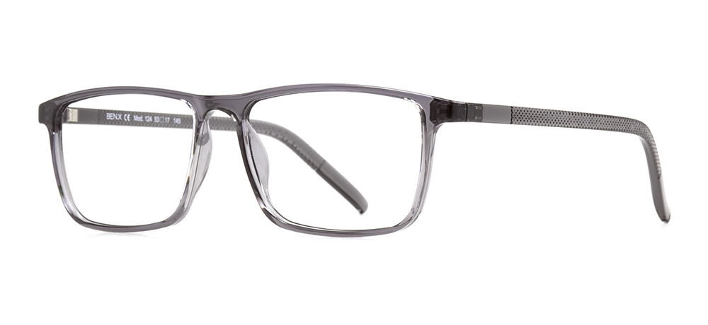 BENX CLASSIC BXGRL124-05 Optik Genç,Yetişkin Erkek Köşeli Çerçeveli Grilamid TR90 - 2