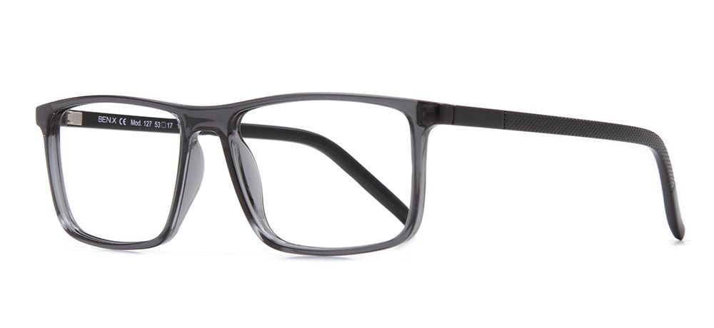 BENX CLASSIC BXGRL127-0506 Optik Genç,Yetişkin Erkek Köşeli Çerçeveli Grilamid TR90 - 2