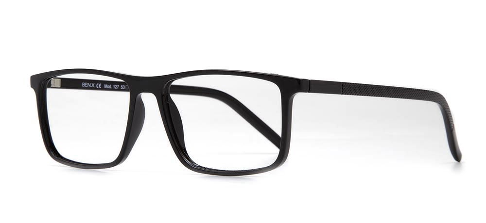 BENX CLASSIC BXGRL127-06 Optik Genç,Yetişkin Erkek Köşeli Çerçeveli Grilamid TR90 - 2