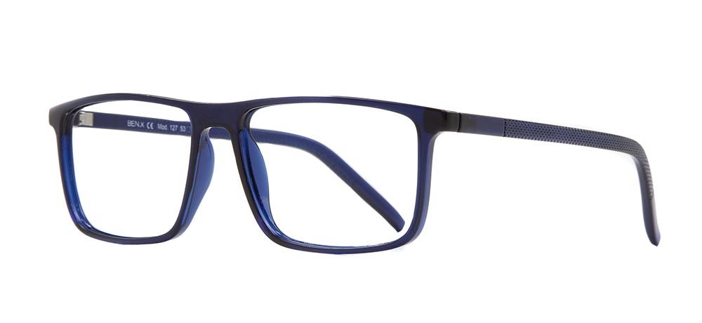 BENX CLASSIC BXGRL127-118 Optik Genç,Yetişkin Erkek Köşeli Çerçeveli Grilamid TR90 - 2