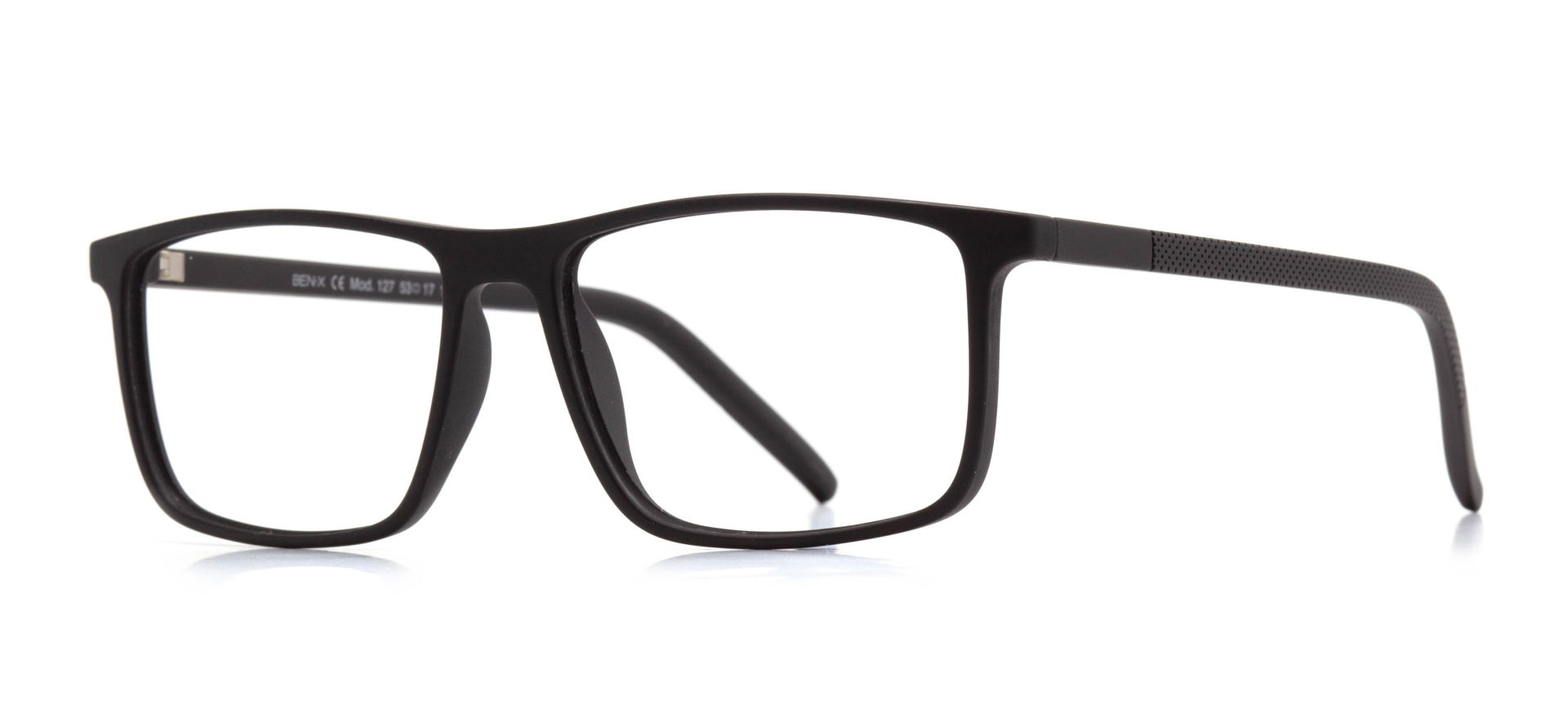 BENX CLASSIC BXGRL127-M06 Optik Genç,Yetişkin Erkek Köşeli Çerçeveli Grilamid TR90 - 2