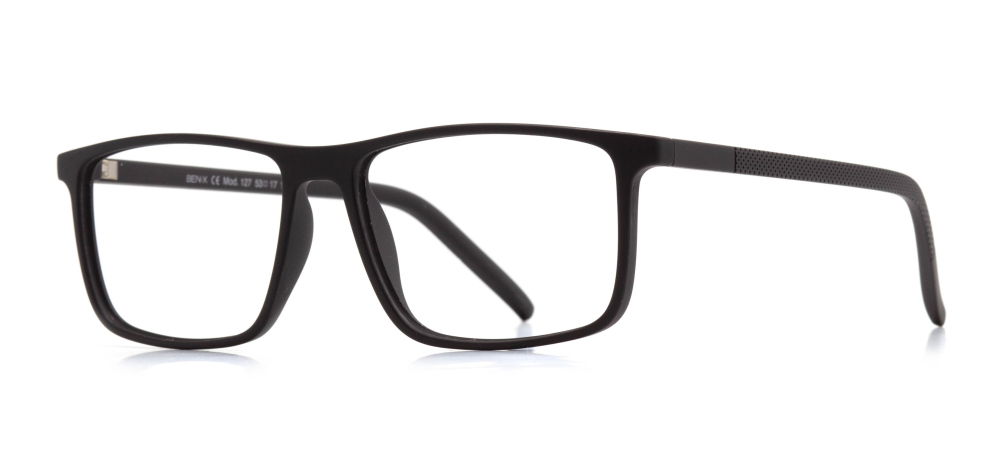 BENX CLASSIC BXGRL127-M06 Optik Genç,Yetişkin Erkek Köşeli Çerçeveli Grilamid TR90 - 2