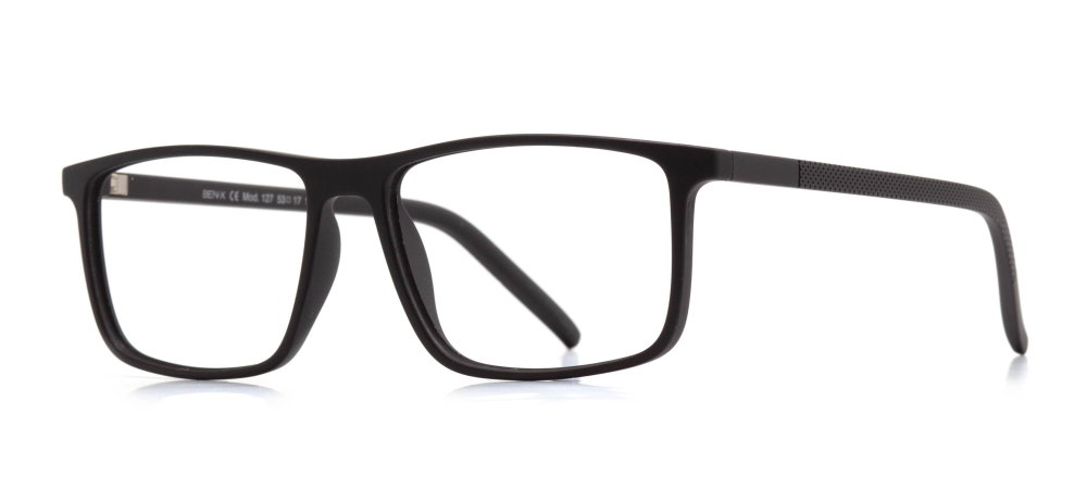 BENX CLASSIC BXGRL127-M06 Optik Genç,Yetişkin Erkek Köşeli Çerçeveli Grilamid TR90 - 2