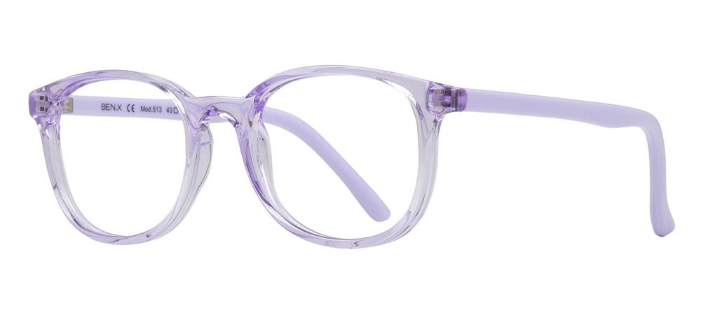 BENX CLASSIC BXGRL513-0924 Optik Çocuk Çocuk,Kadın Oval Çerçeveli Grilamid TR90 - 2