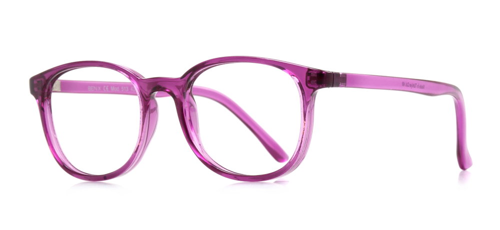 BENX CLASSIC BXGRL513-68 Optik Çocuk Çocuk,Kadın Oval Çerçeveli Grilamid TR90 - 2