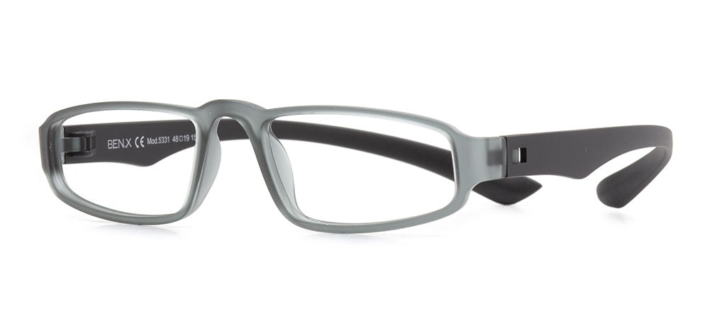 BENX CLASSIC BXGRL5331-M0506 Optik Genç,Yetişkin Erkek,Kadın,Unisex Geometrik Çerçeveli Grilamid TR90 - 2