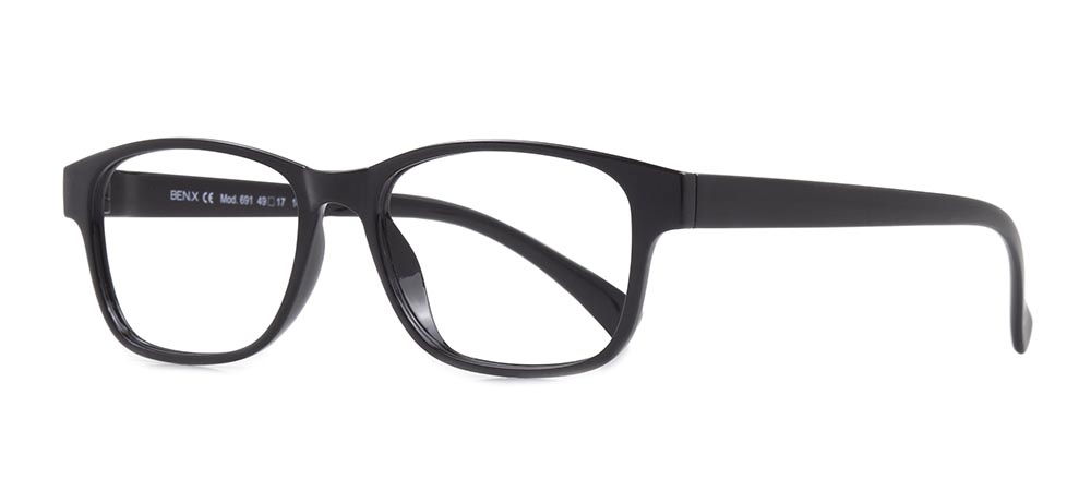 BENX CLASSIC BXTR90 691-06 Optik Genç Erkek,Kadın,Unisex Köşeli Çerçeveli Grilamid TR90 - 2