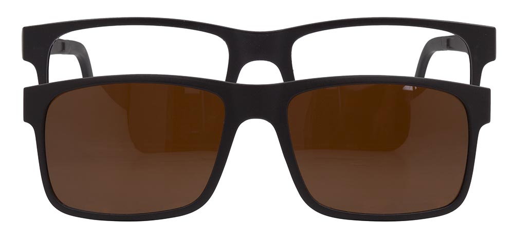 BENX CLIP ON BXTR90 903-M119 Clipon,Optik Genç,Yetişkin Erkek,Kadın,Unisex Köşeli Çerçeveli Ultem - 1