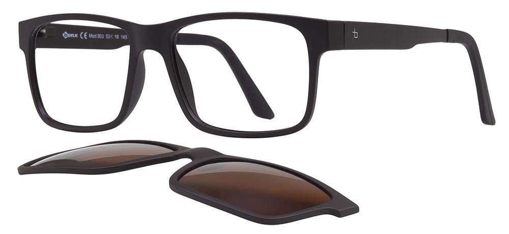 BENX CLIP ON BXTR90 903-M119 Clipon,Optik Genç,Yetişkin Erkek,Kadın,Unisex Köşeli Çerçeveli Ultem - 2