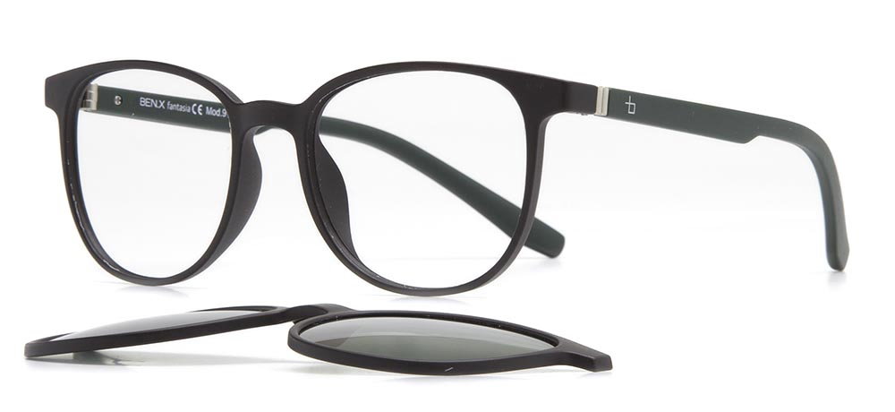 BENX CLIP ON BXTR90 917-M06116 Optik Çocuk Erkek, Kadın, Unisex Oval Çerçeveli Grilamid TR90 - 2
