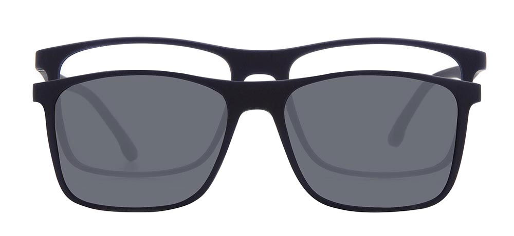 BENX CLIP ON BXTR90 925-M120 Clipon,Optik Genç Erkek Köşeli Çerçeveli Ultem - 1