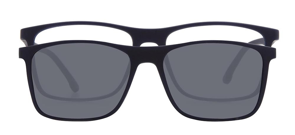 BENX CLIP ON BXTR90 925-M120 Clipon,Optik Genç Erkek Köşeli Çerçeveli Ultem - 1