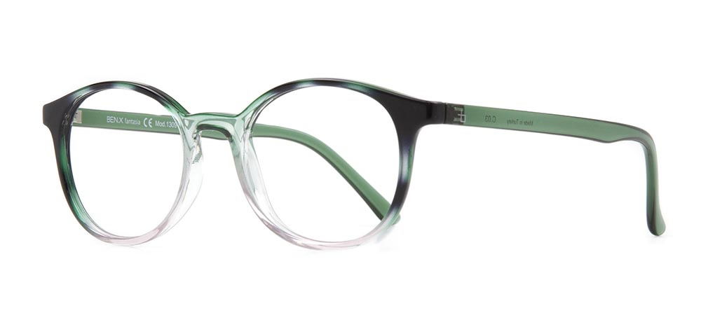 BENX FANTASIA BXFNTS 1309-C.03 Optik Genç Kadın Yuvarlak Çerçeveli Grilamid (TR90) - 2