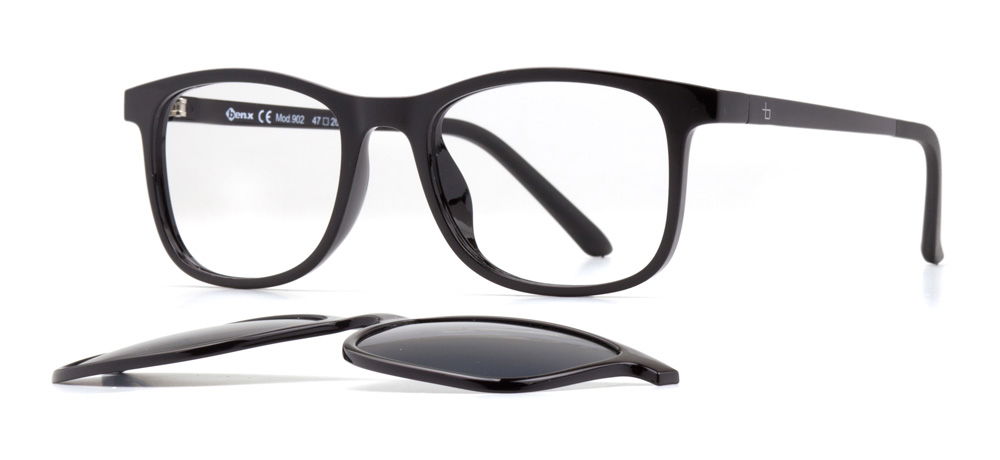 BENX CLIP ON BXTR90 902-06 Optik,Güneş Çocuk Erkek Köşeli Çerçeveli Ultem - 2