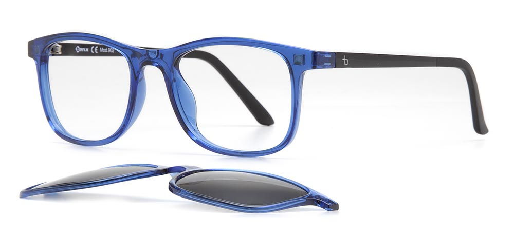 BENX CLIP ON BXTR90 902-14606 Optik,Güneş Çocuk Erkek Köşeli Çerçeveli Ultem - 2