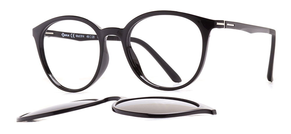 BENX CLIP ON BXTR90 914-06 Optik,Güneş Genç Erkek,Kadın,Unisex Oval Çerçeveli Ultem - 2